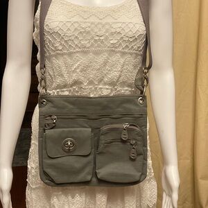 Stylish Gray Baggallini Crossbody Bag